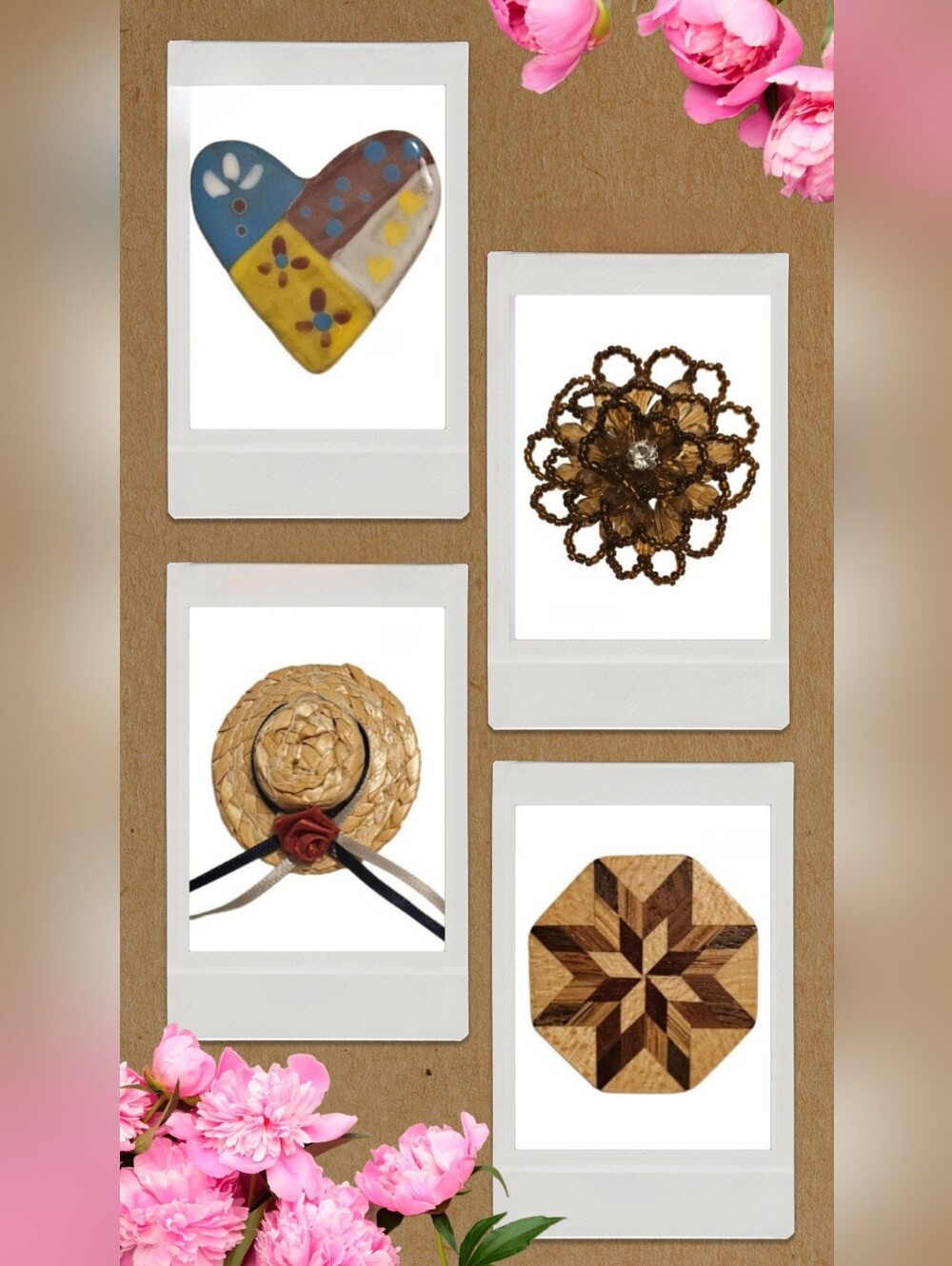 🐞 3/$8 Handcrafted Natural Tone Brooch Bundle